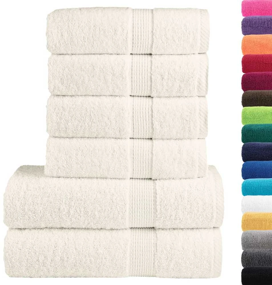 Rankšluostis Rankšluosčių rinkinys SOLUND, 6vnt., kreminiai, 600g/m²