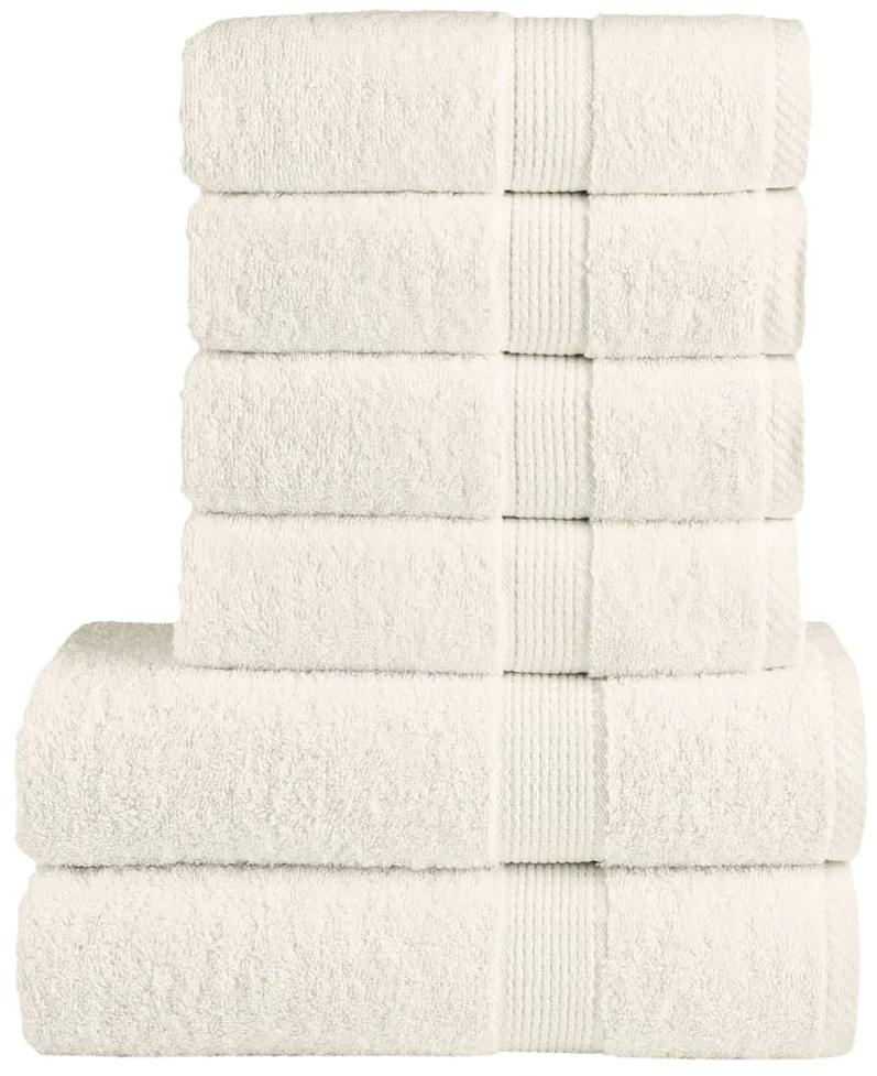Rankšluostis Rankšluosčių rinkinys SOLUND, 6vnt., kreminiai, 600g/m²