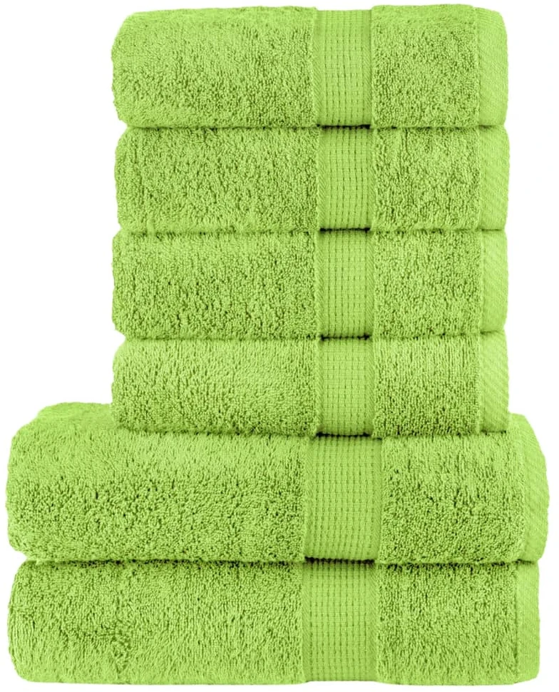 Rankšluostis Rankšluosčių rinkinys SOLUND, 6vnt., obuolio žali, 600g/m²
