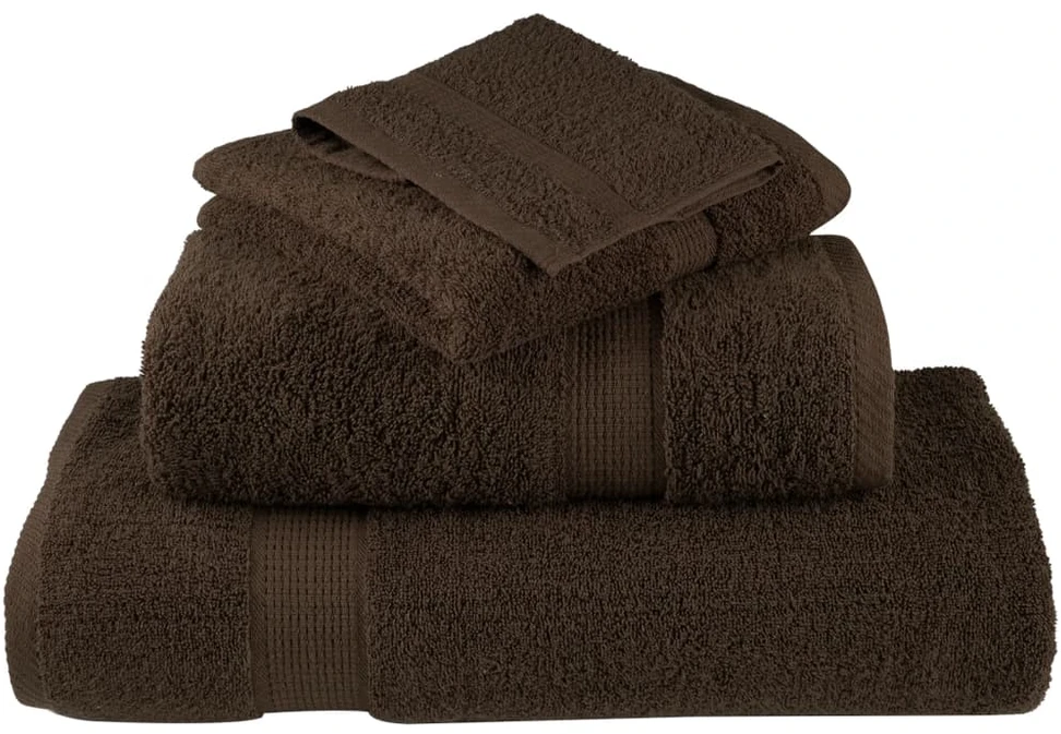 Rankšluostis Rankšluosčių rinkinys SOLUND, 6vnt., rudi, 600g/m²