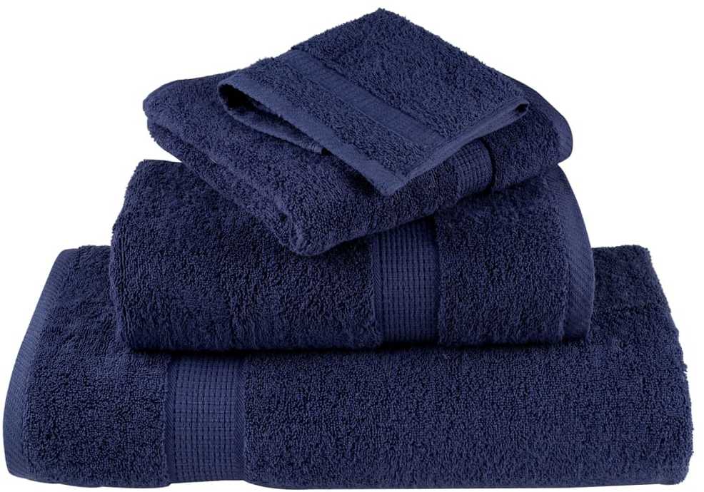 Rankšluostis Rankšluosčių rinkinys SOLUND, 6vnt., tamsiai mėlyni, 600g/m²