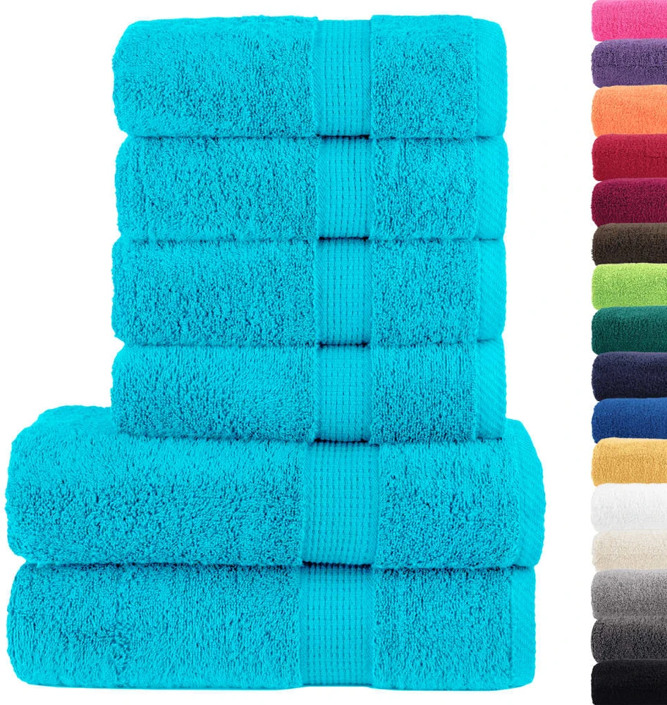 Rankšluostis Rankšluosčių rinkinys SOLUND, 6vnt., turkio, 600g/m²