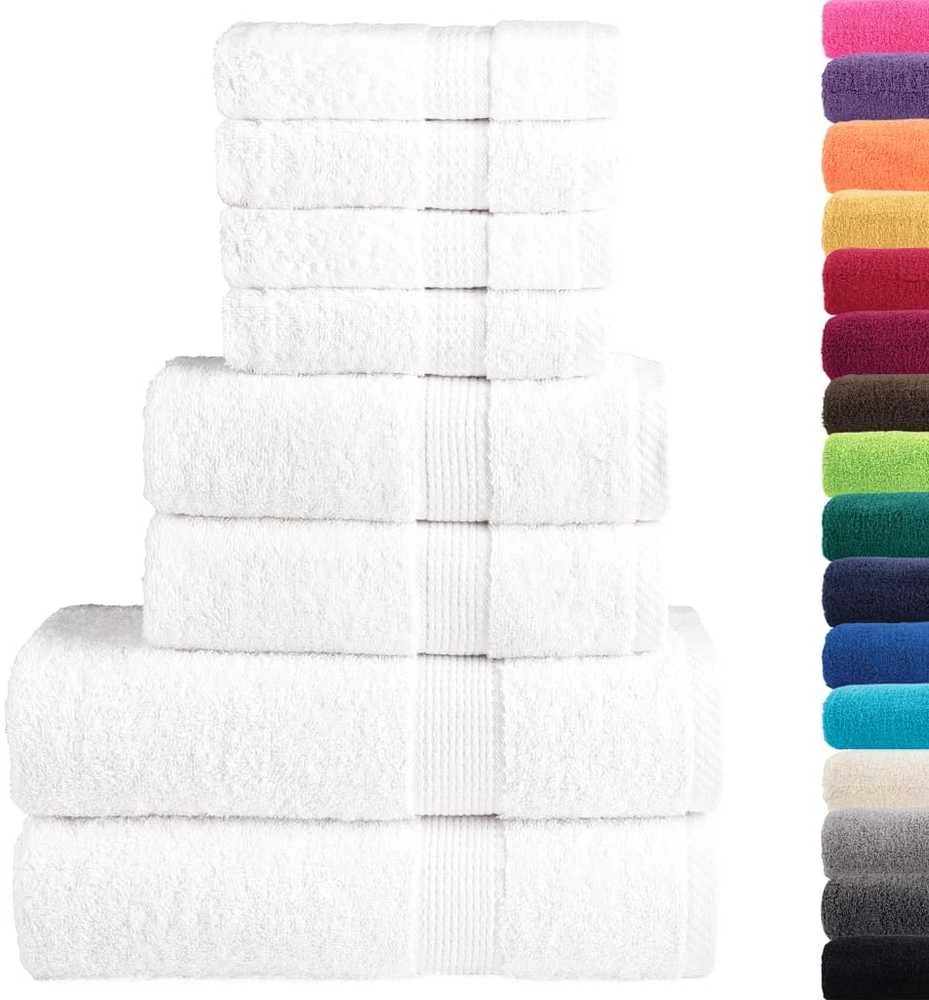 Rankšluostis Rankšluosčių rinkinys SOLUND, 8vnt., balti, 600g/m²