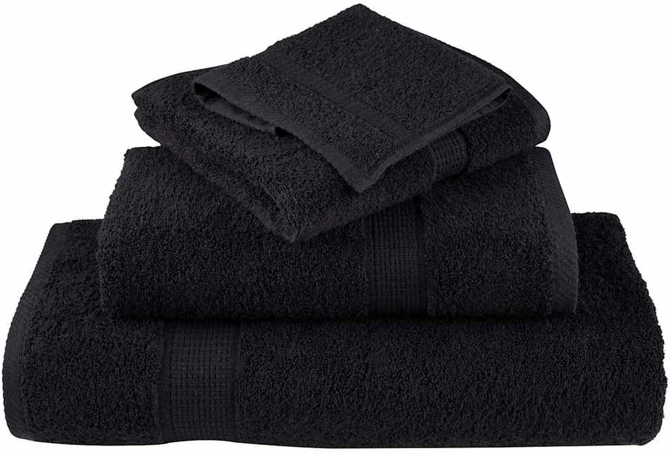 Rankšluostis Rankšluosčių rinkinys SOLUND, 8vnt., juodi, 600g/m²