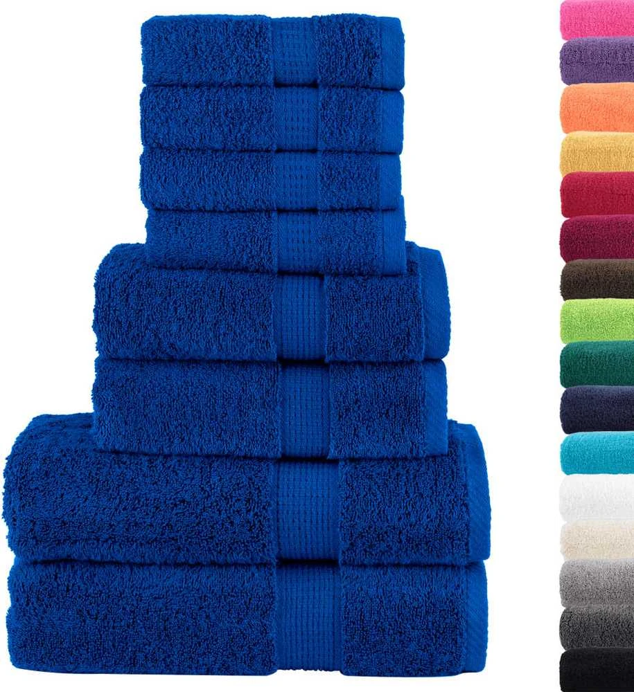 Rankšluostis Rankšluosčių rinkinys SOLUND, 8vnt., mėlyni, 600g/m²