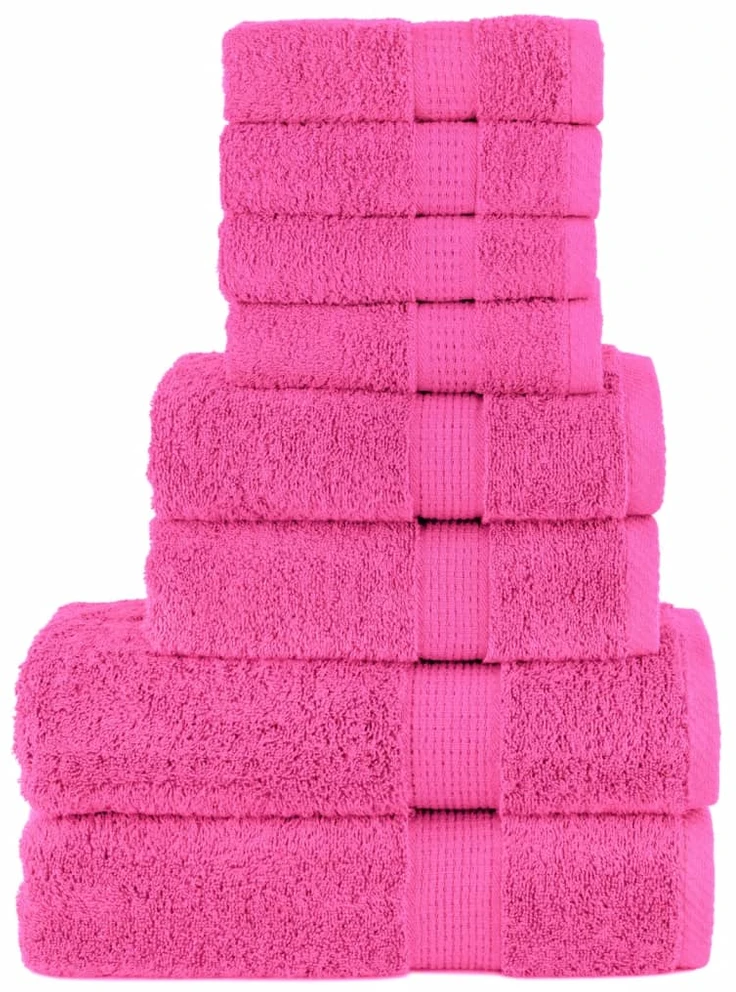 Rankšluostis Rankšluosčių rinkinys SOLUND, 8vnt., rožiniai, 600g/m²