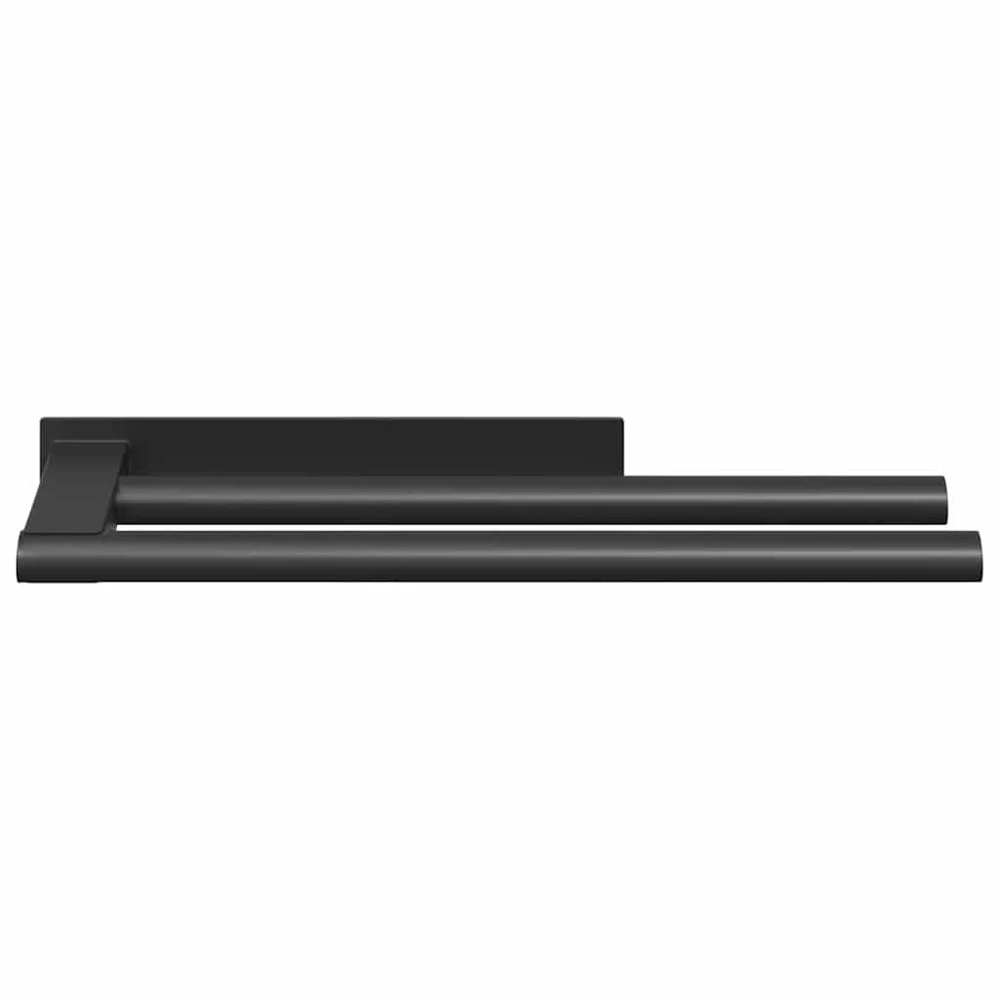 Rankšluosčių stovas Juoda 40 x 9 x 4 cm Nerūdijantis plienas