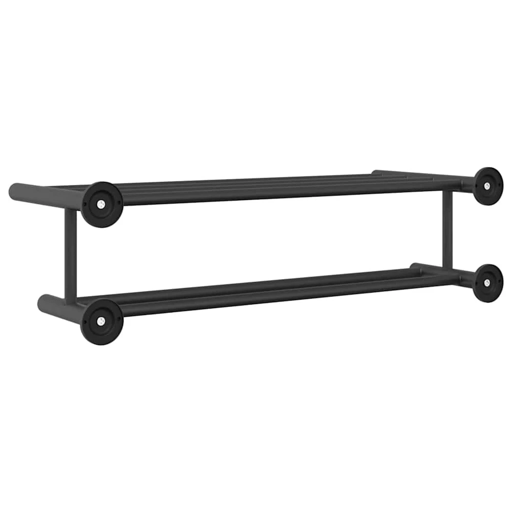 Rankšluosčių stovas Juoda 61 x 23 x 17 cm Nerūdijantis plienas