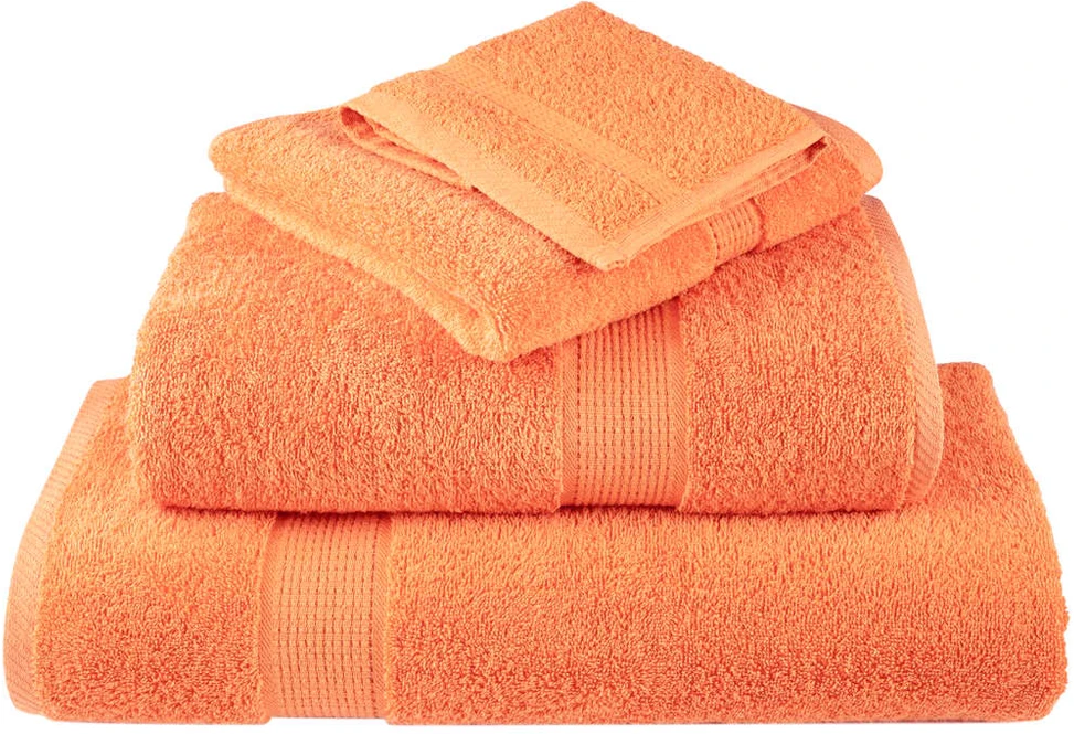 Rankšluostis Aukščiausios kokybės rankšluosčiai SOLUND, 4 vnt., oranžiniai, 30x30 cm, 600 g/m²