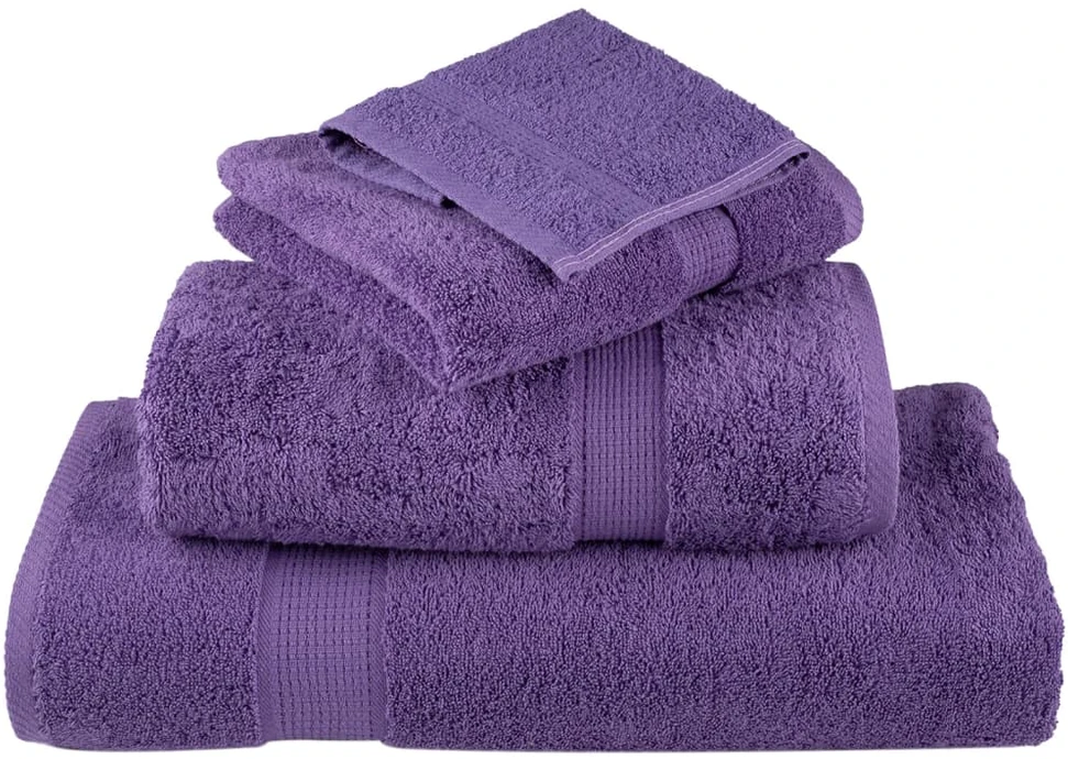 Rankšluostis Aukščiausios kokybės rankšluosčiai SOLUND, 4 vnt., violetiniai, 30x30 cm, 600 g/m²