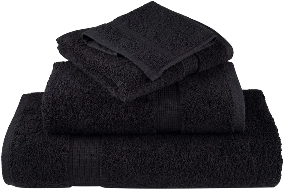 Rankšluostis Aukščiausios kokybės rankšluosčiai SOLUND, 2 vnt., juodi, 50 x 100 cm, 600 g/m²