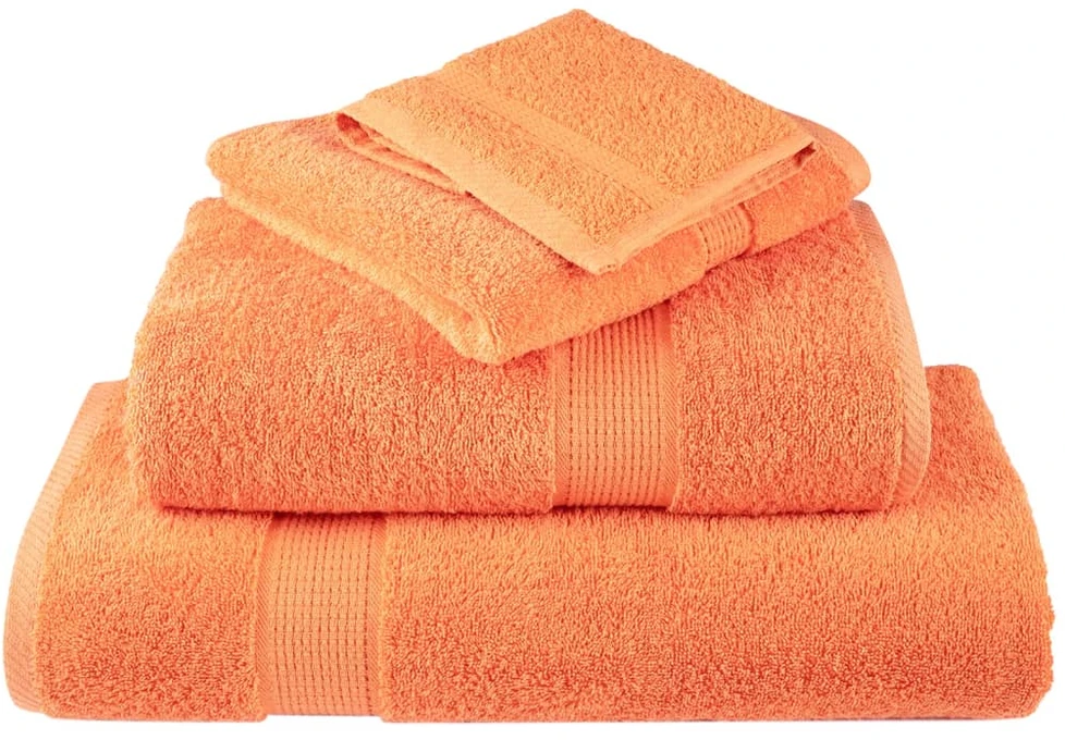 Rankšluostis Aukščiausios kokybės rankšluosčiai SOLUND, 2 vnt., oranžiniai, 30x30 cm, 600 g/m²