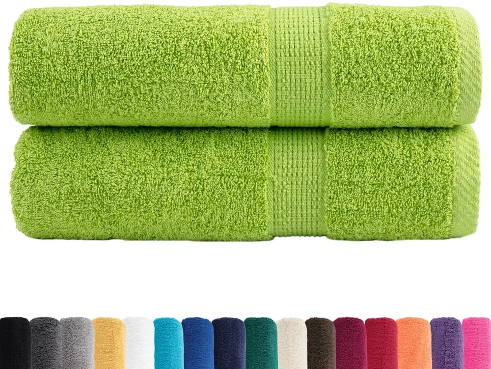 Rankšluostis Aukščiausios kokybės rankšluosčiai SOLUND, 2 vnt., obuolių žalios spalvos, 50 x 100 cm, 600 g/m²