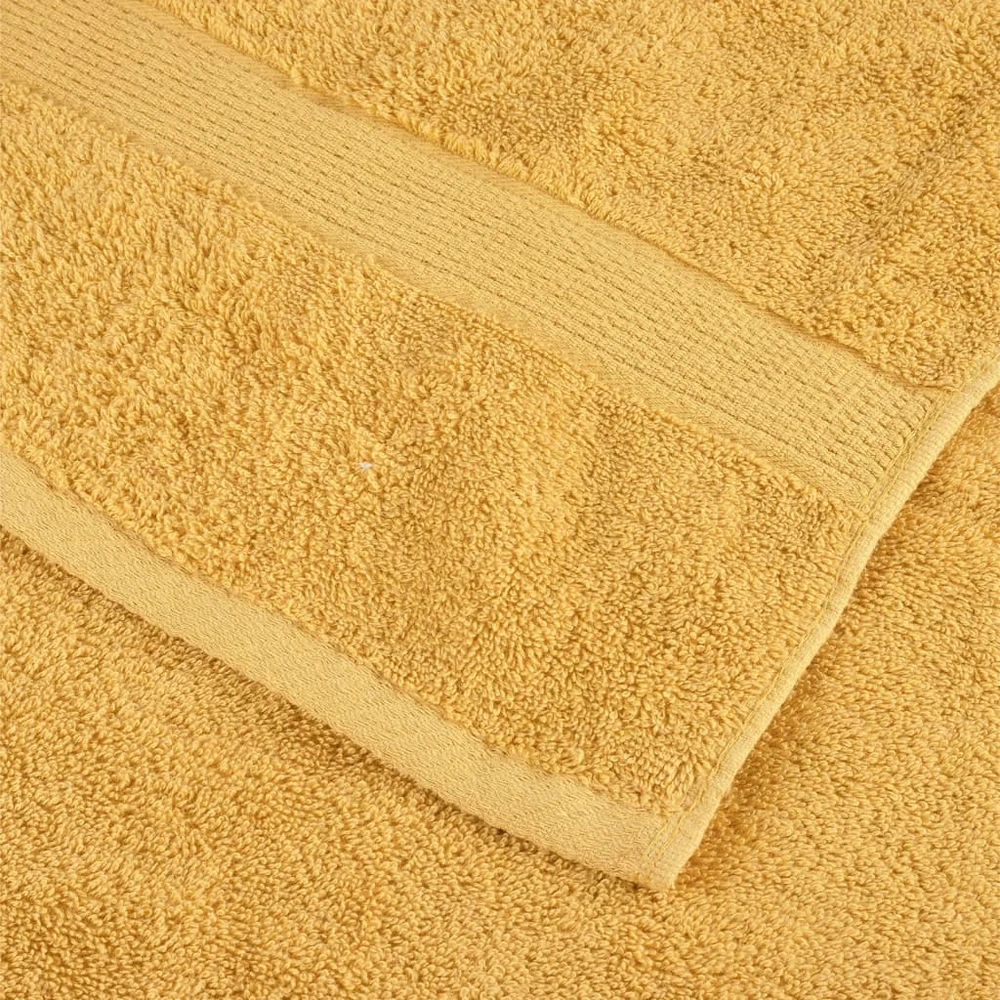 Rankšluostis Aukščiausios kokybės rankšluosčiai SOLUND, 2 vnt., auksinės spalvos, 30x30 cm, 600 g/m²