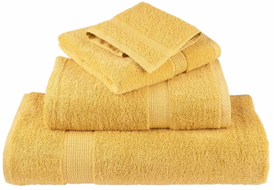 Rankšluostis Aukščiausios kokybės rankšluosčiai SOLUND, 2 vnt., auksinės spalvos, 30x30 cm, 600 g/m²