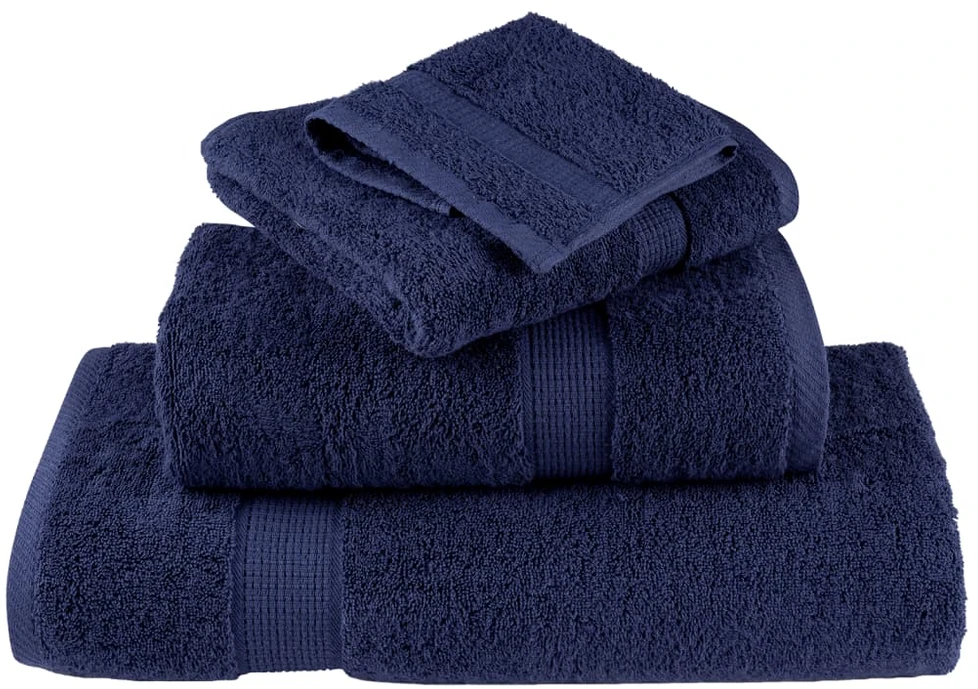 Rankšluostis Aukščiausios kokybės rankšluosčiai SOLUND, 2 vnt., tamsiai mėlyni, 50 x 100 cm, 600 g/m²