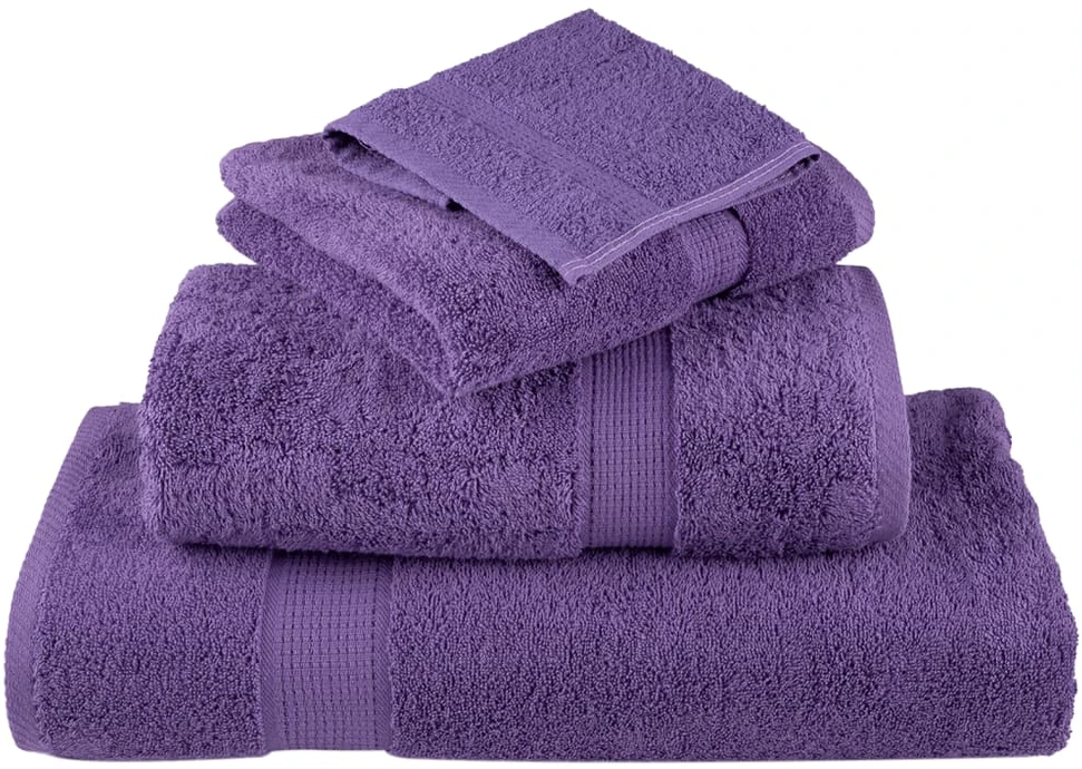 Rankšluostis Aukščiausios kokybės rankšluosčiai SOLUND, 2 vnt., violetiniai, 30x30 cm, 600 g/m²