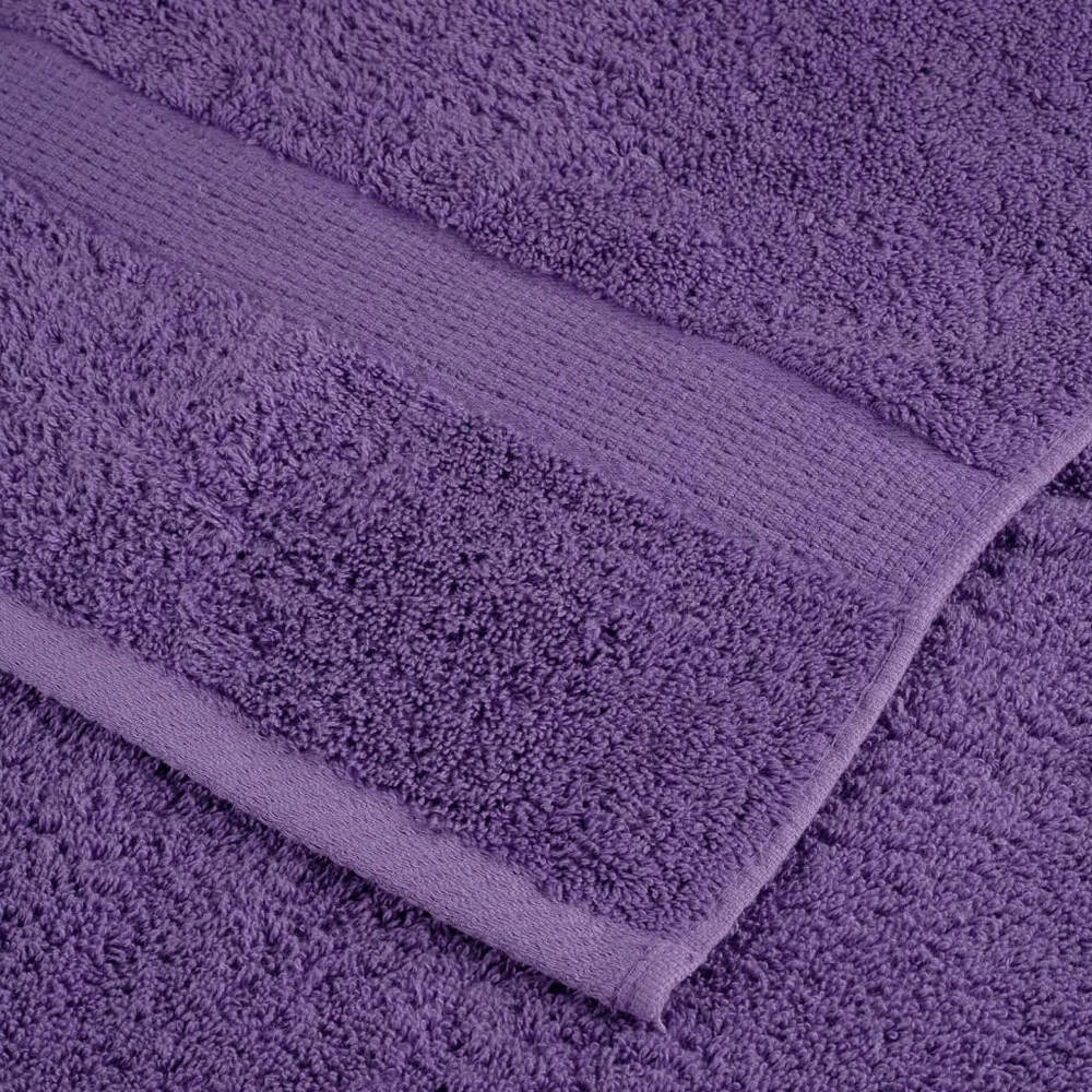 Rankšluostis Aukščiausios kokybės svečių rankšluosčiai SOLUND, 4 vnt., violetiniai, 30x50 cm, 600 g/m²