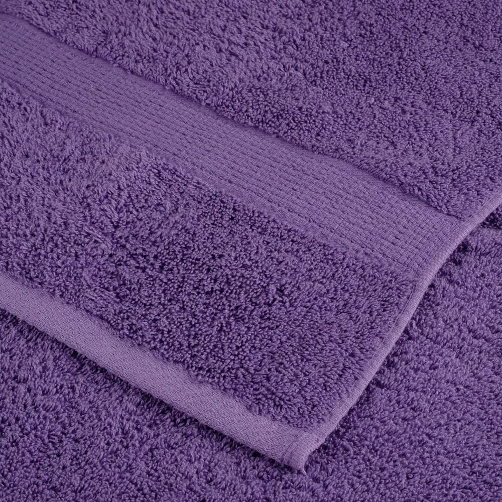 Rankšluostis Aukščiausios kokybės svečių rankšluosčiai SOLUND, 4 vnt., violetiniai, 30x50 cm, 600 g/m²