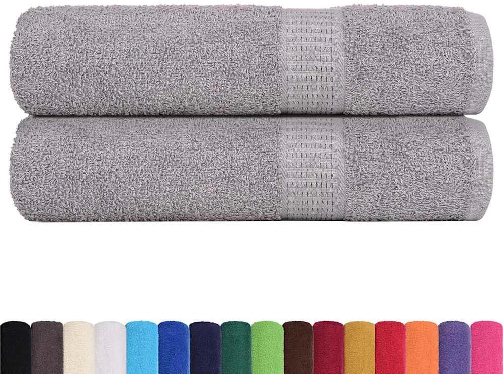 Rankšluostis Dušo rankšluosčiai FROGN, 2 vnt., pilki, 70x140 cm, 360 g/m²