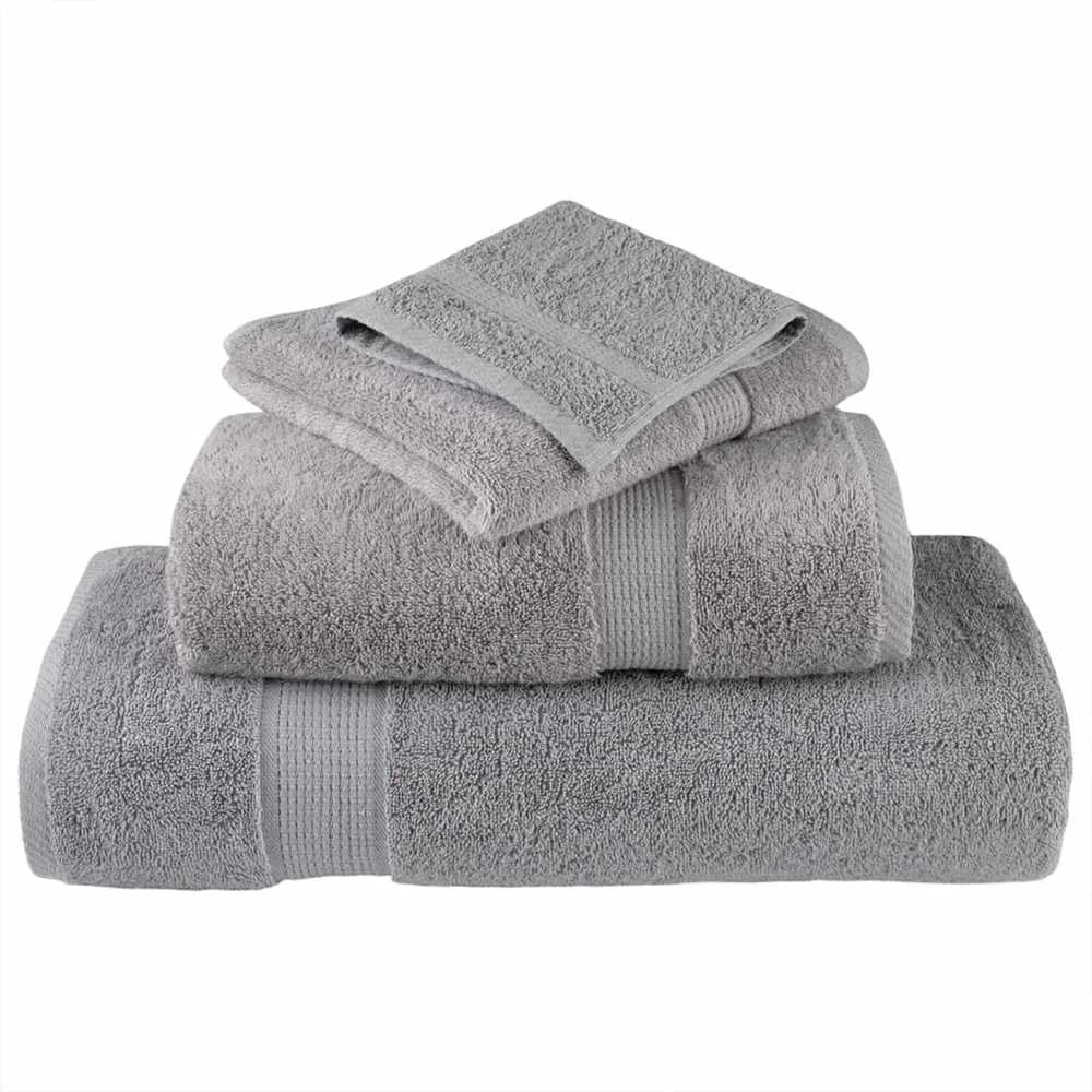 Svečių Rankšluostis SOLUND 2 pcs Pilka 15 x 21 cm 550 gsm