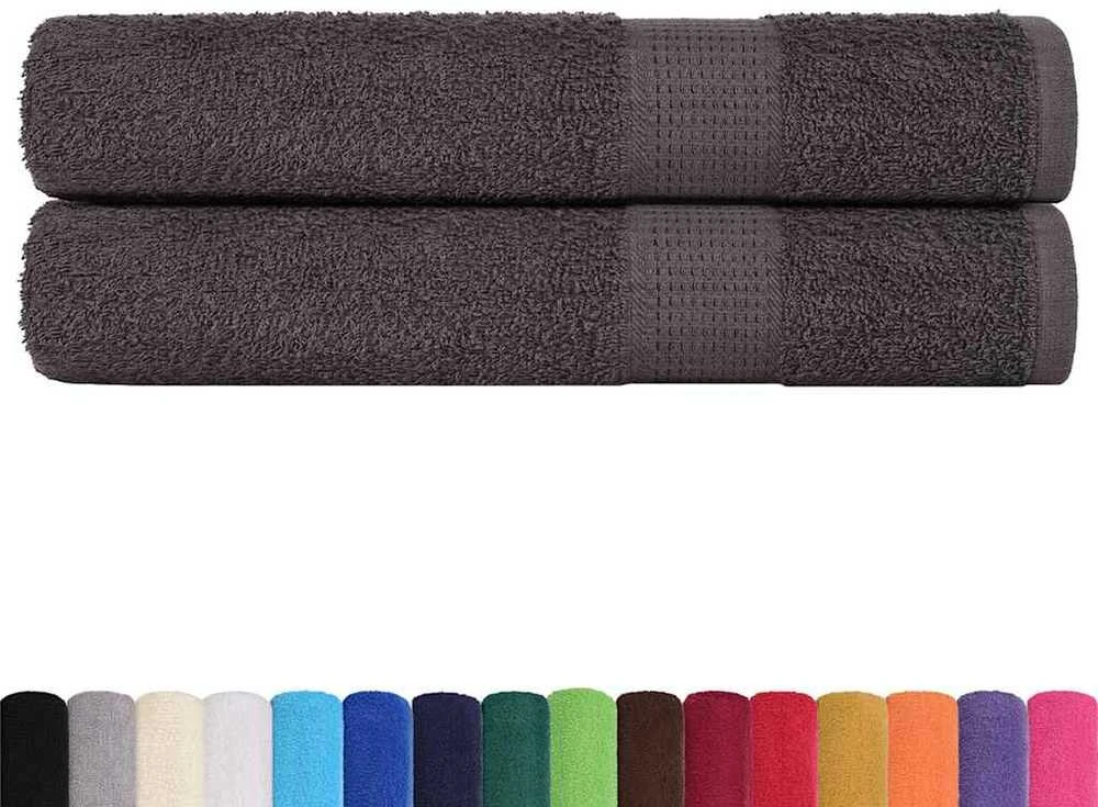 Rankšluostis Pirties rankšluosčiai, FROGN, 2 vnt., antracito spalvos, 80x200 cm, 360 g/m²