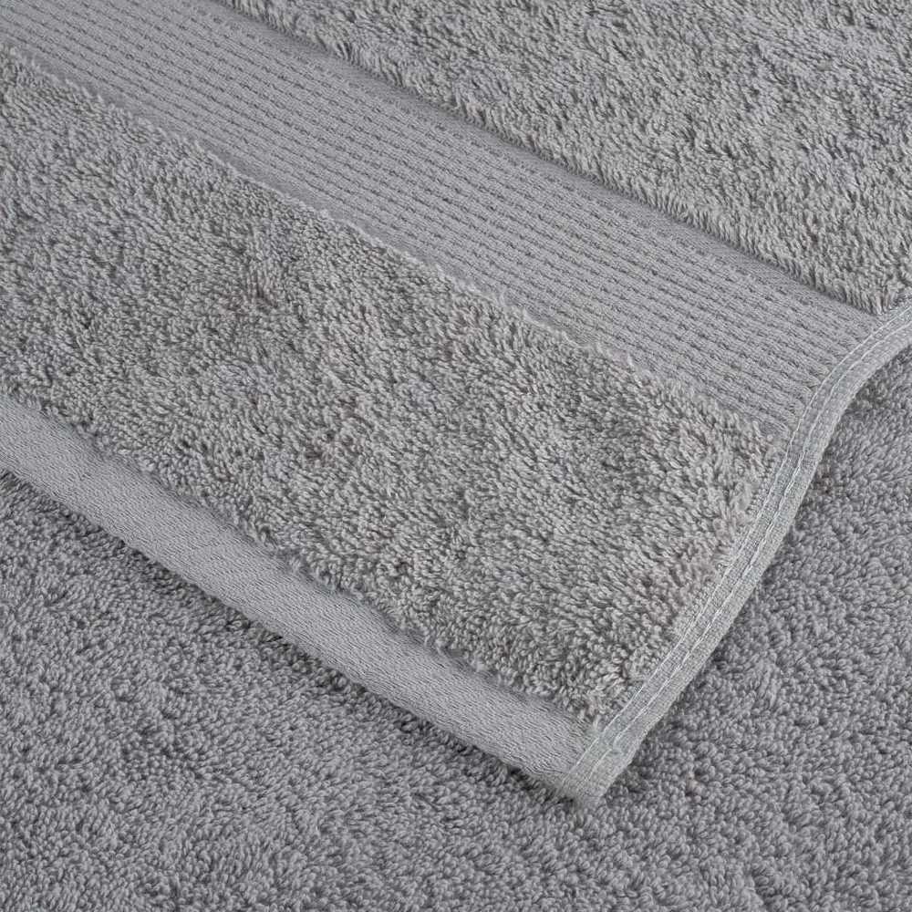 Rankšluostis Pirties rankšluosčiai SOLUND, 4vnt., pilki, 80x200cm, 600g/m²