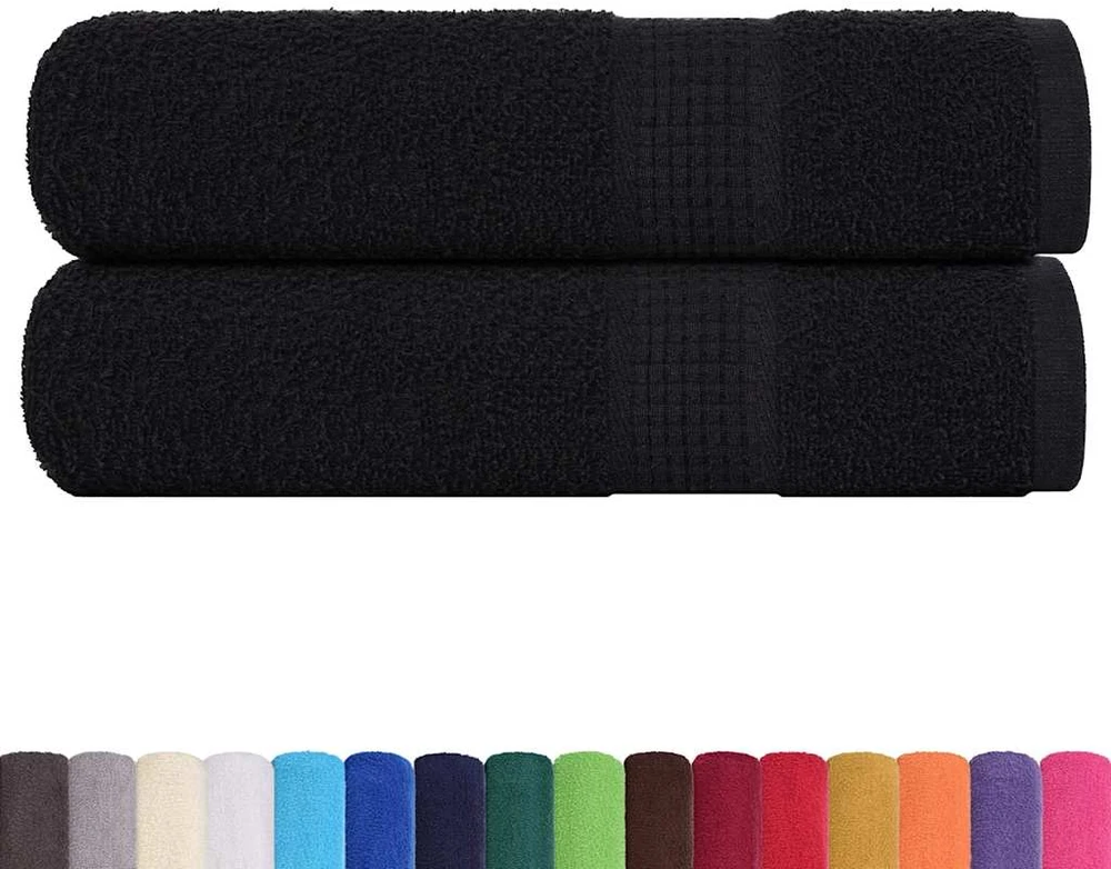 Rankšluostis Rankšluosčiai FROGN 2 vnt., juodi, 50x100 cm, 360 g/m²