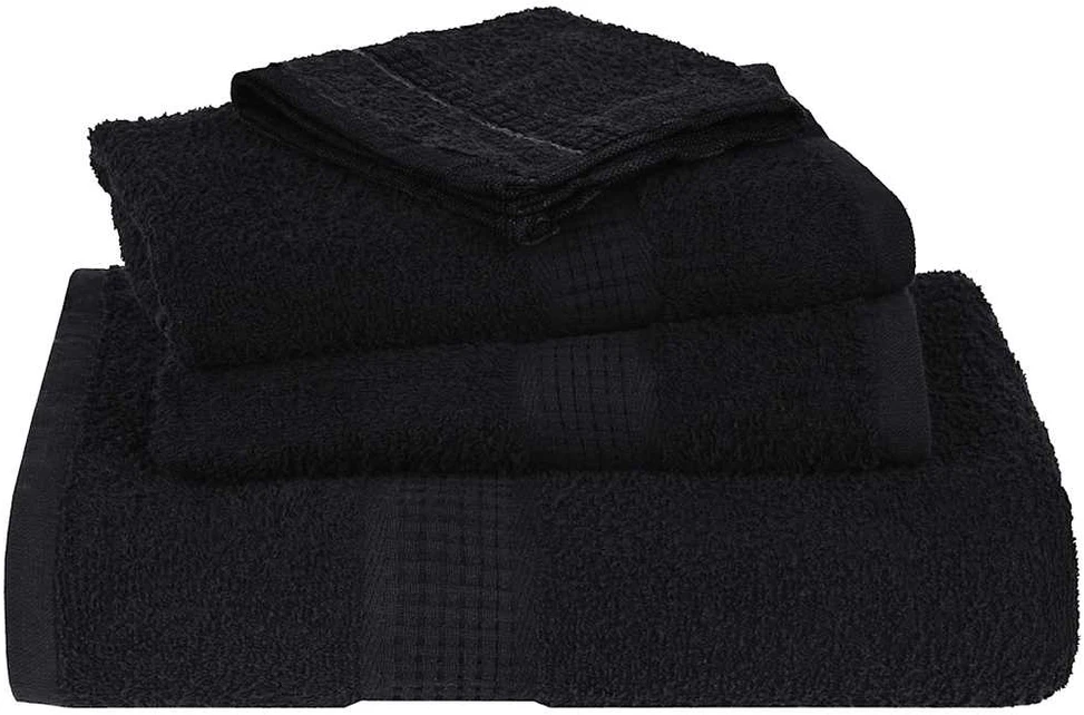 Rankšluostis Rankšluosčiai FROGN 4 vnt. juodi, 50x100 cm, 360 g/m²