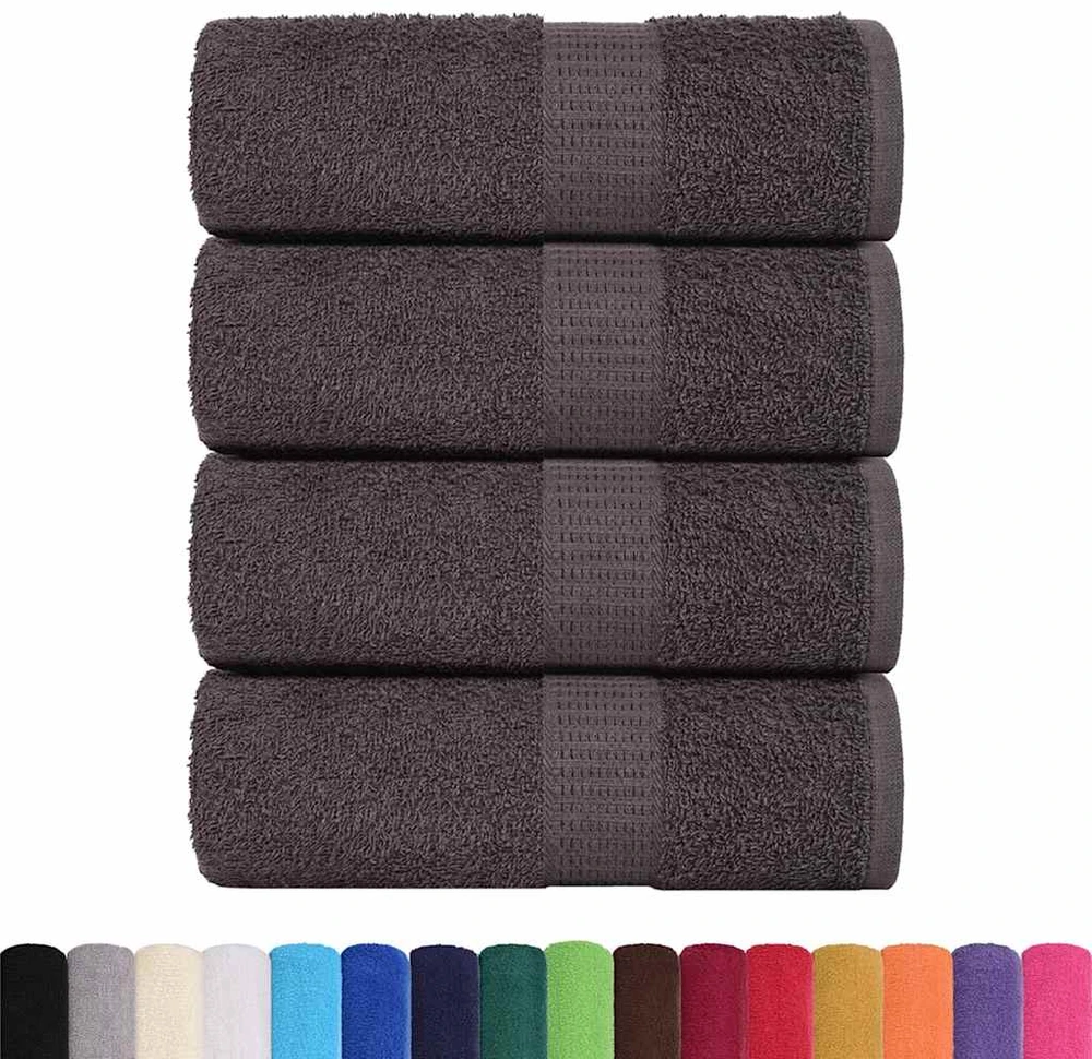 Rankšluostis Skalbimo šluostės FROGN, 4 vnt., antracito spalvos, 15 x 21 cm, 360 g/m²