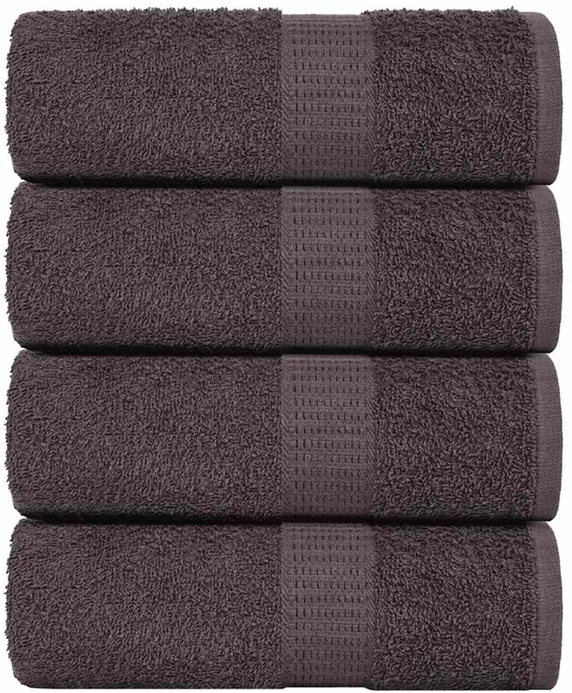 Rankšluostis Skalbimo šluostės FROGN, 4 vnt., antracito spalvos, 15 x 21 cm, 360 g/m²