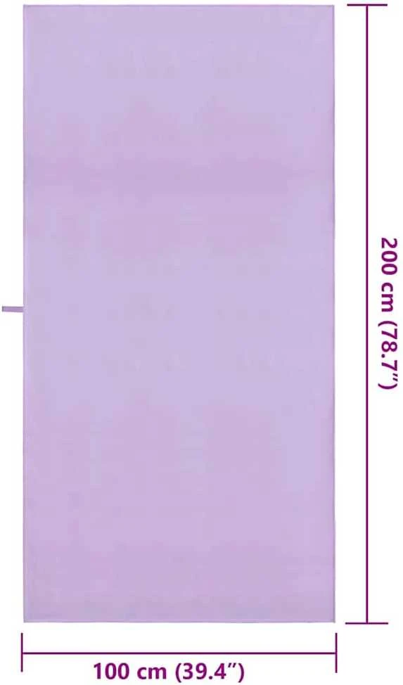 Rankšluostis Sportiniai rankšluosčiai 2 vnt. Violetinė 200 x 100 cm