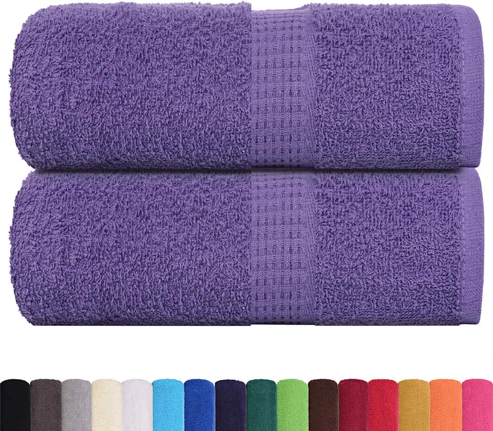 Rankšluostis Svečių rankšluosčiai FROGN, 2 vnt., violetiniai, 30x50 cm, 360 g/m²