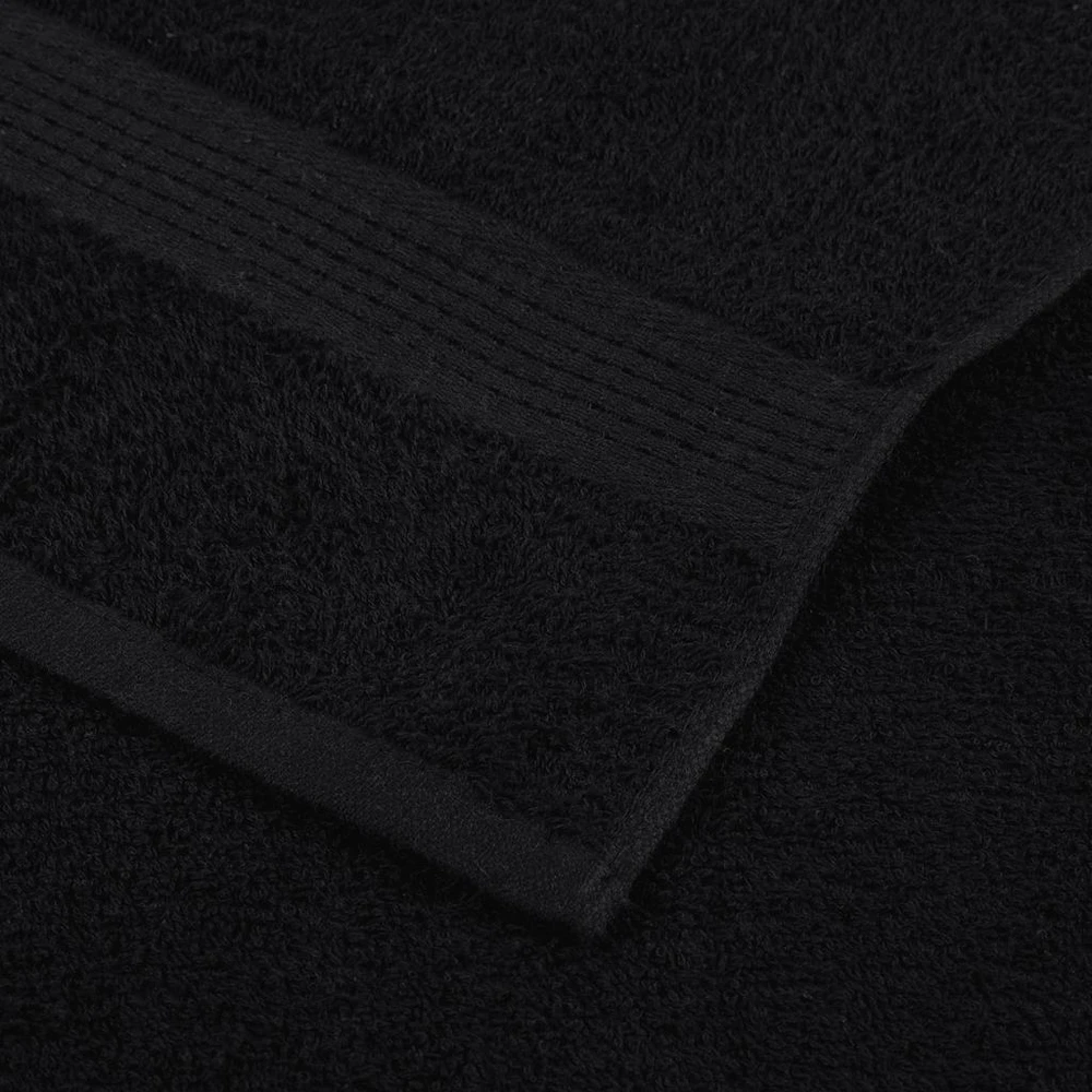 Rankšluostis Svečių rankšluosčiai FROGN, 4 vnt., juodi, 30x50 cm, 360 g/m²