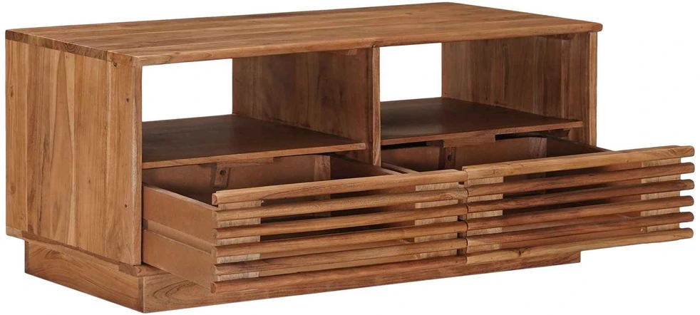 Rankų darbo kavos stalas Teak medžio rudas 85 x 45,5 x 40 cm