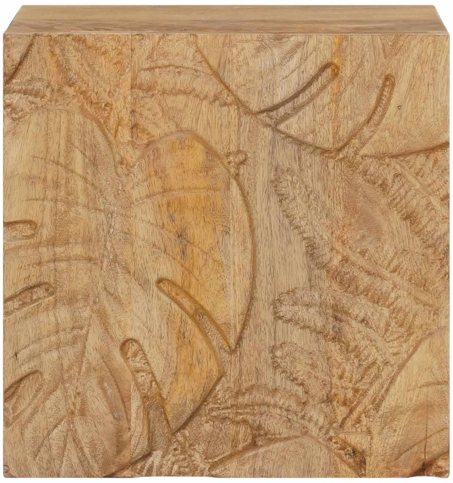 Rankų darbo naktinė spintelė Teak medžio rudas 40x30x40 cm