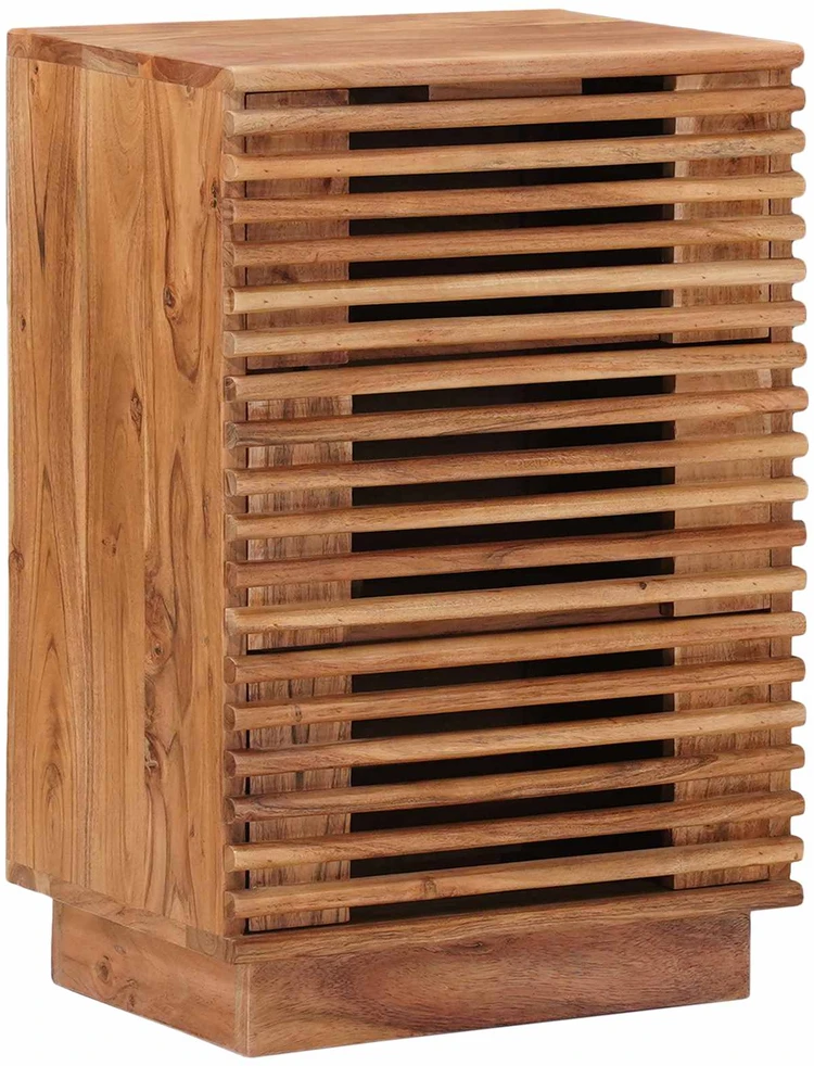 Rankų darbo naktinė spintelė Teak medžio rudas 40 x 30 x 60 cm