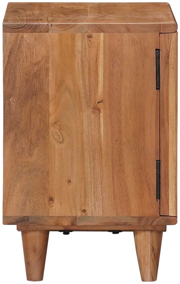 Rankų darbo naktinė spintelė Teak medžio rudas 40 x 30 x 45 cm