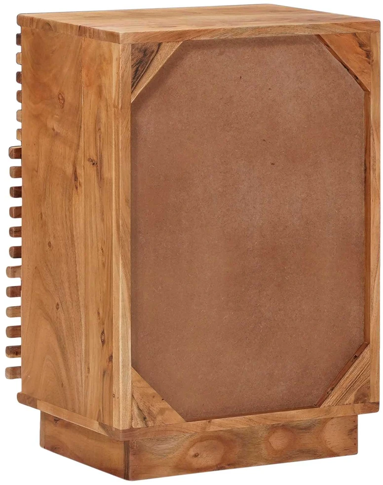 Rankų darbo naktinė spintelė Teak medžio rudas 40 x 30 x 60 cm