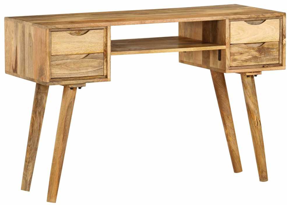 Rašomasis stalas, 115x47x76 cm, mango medienos masyvas