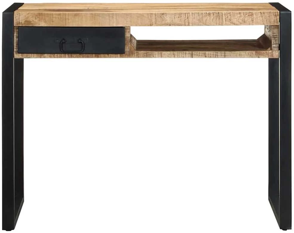 Rašomasis stalas 100x50x75 cm Masyvus neapdorotas medis Mango