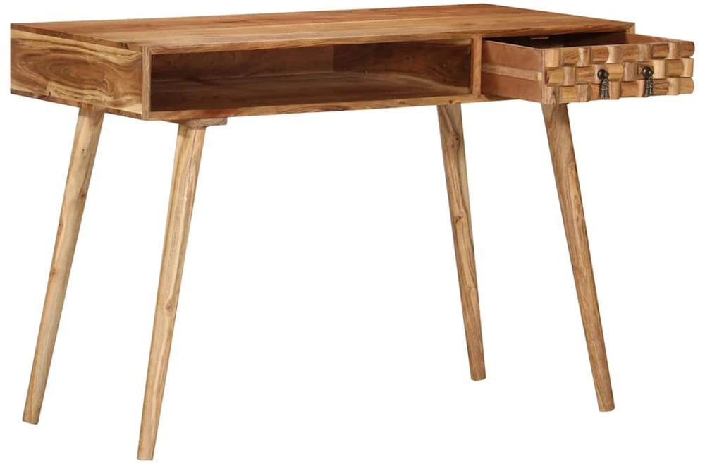 Rašomasis stalas, 110x50x76 cm, akacijos medienos masyvas