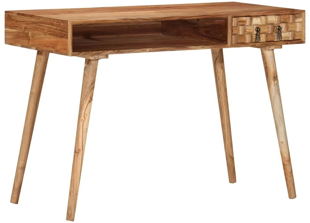 Rašomasis stalas, 110x50x76 cm, akacijos medienos masyvas