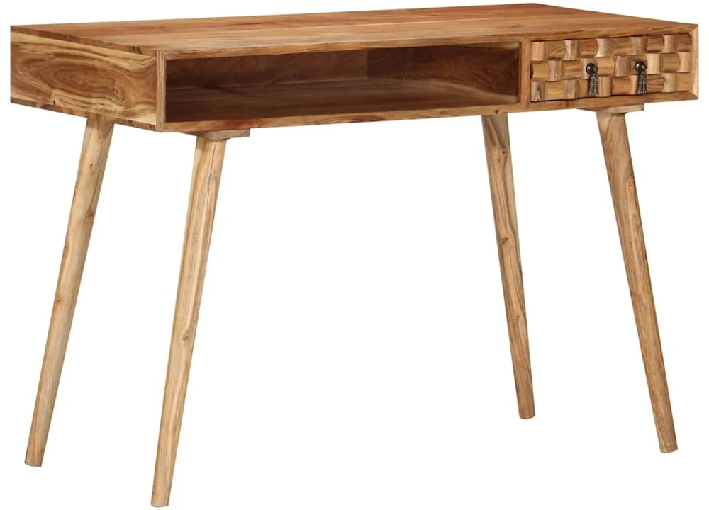 Rašomasis stalas, 110x50x76 cm, akacijos medienos masyvas