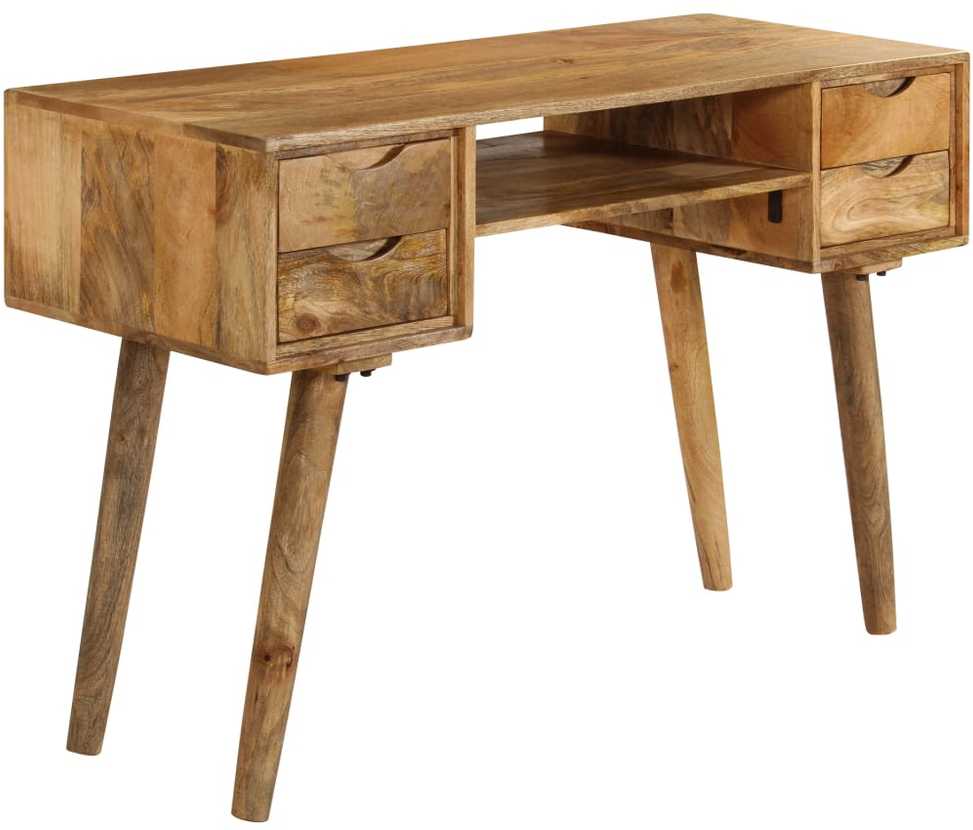 Rašomasis stalas, 115x47x76 cm, mango medienos masyvas