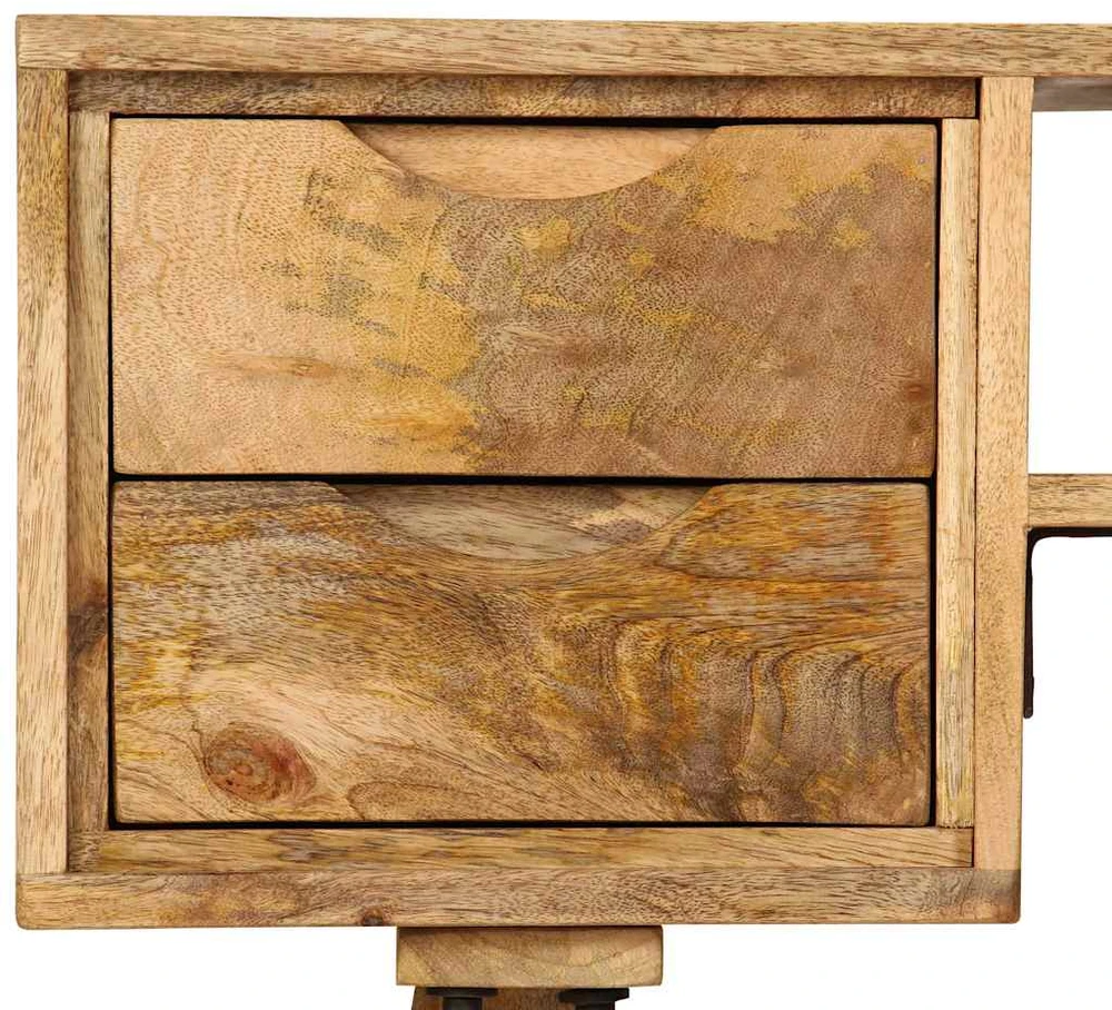 Rašomasis stalas, 115x47x76 cm, mango medienos masyvas