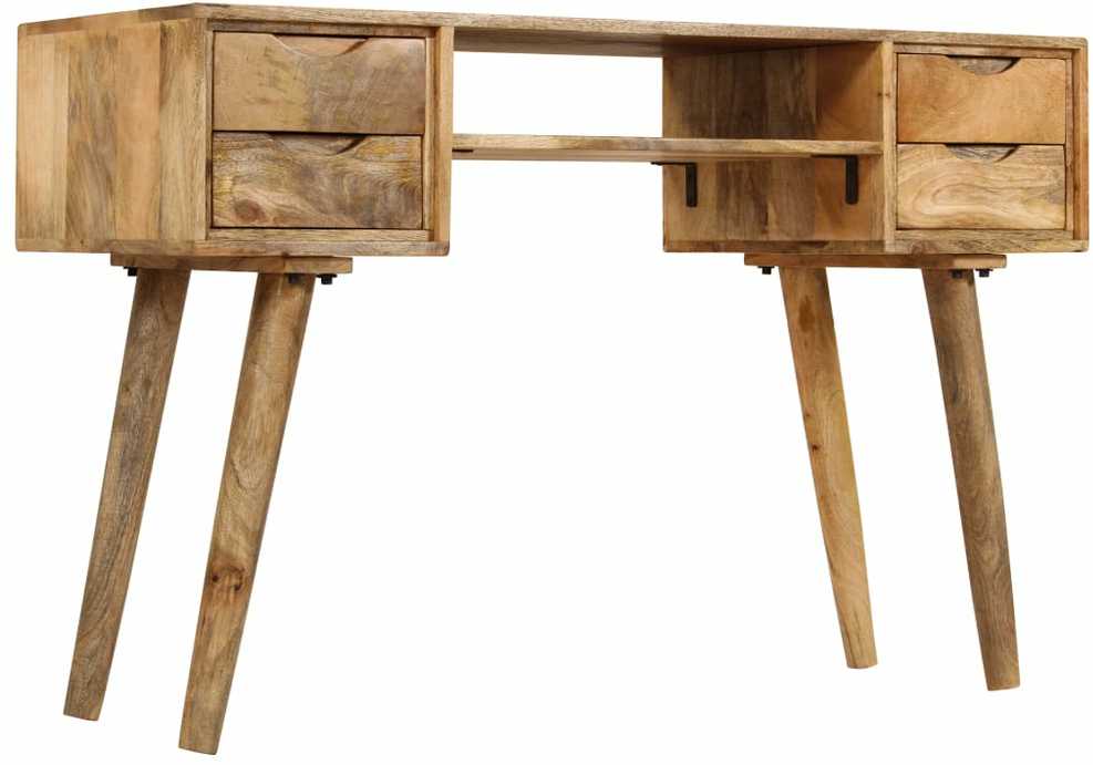 Rašomasis stalas, 115x47x76 cm, mango medienos masyvas