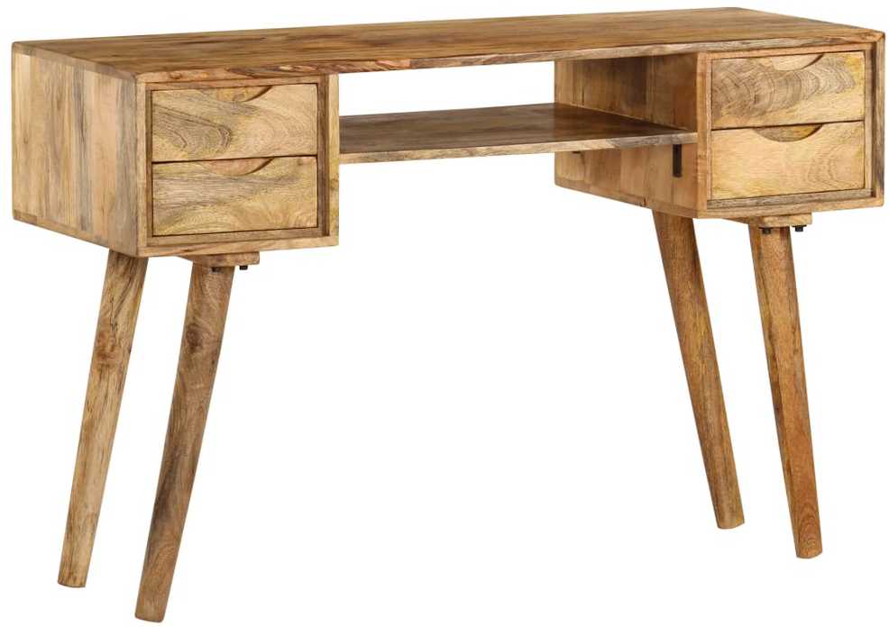 Rašomasis stalas, 115x47x76 cm, mango medienos masyvas