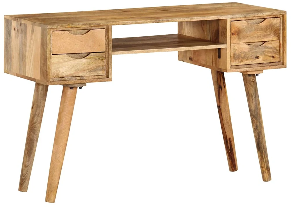 Rašomasis stalas, 115x47x76 cm, mango medienos masyvas