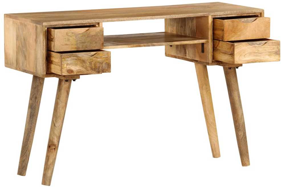 Rašomasis stalas, 115x47x76 cm, mango medienos masyvas